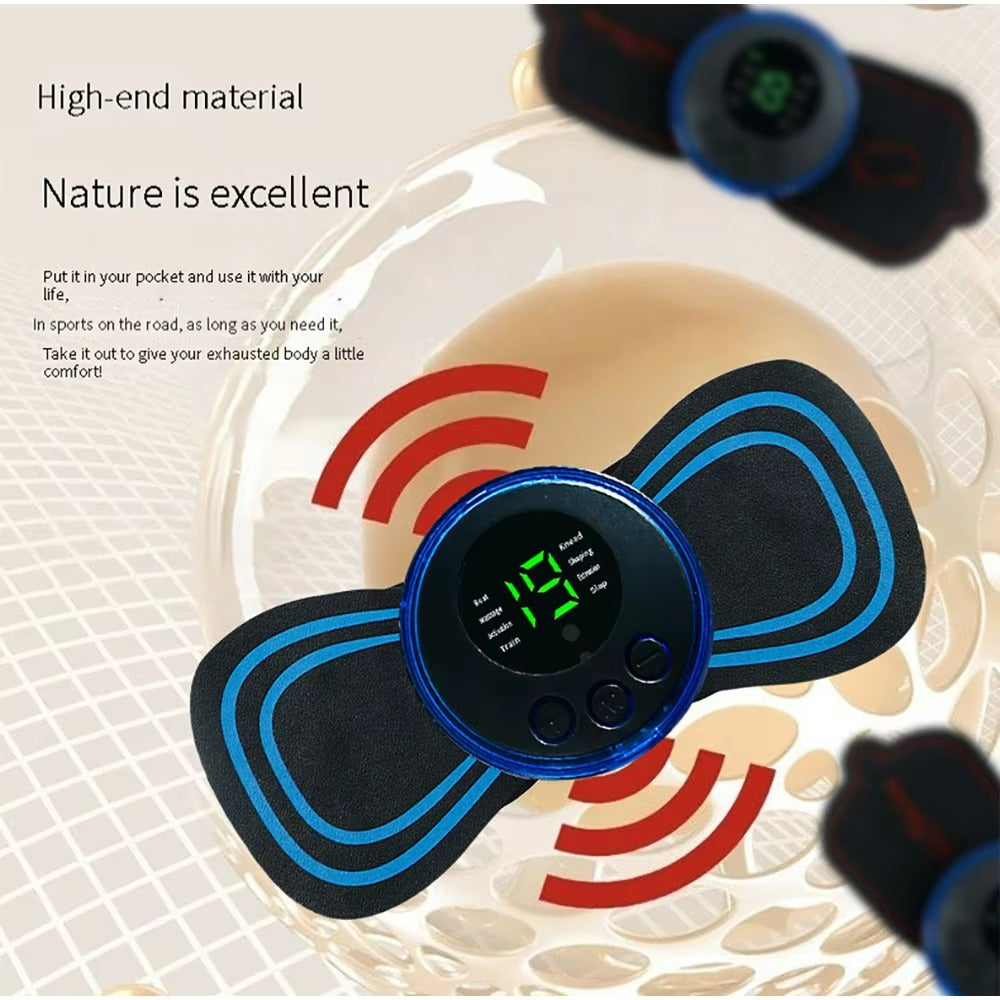 EMS Butterfly Neck & Body Massager – Portable Relief for Pain & Fatigue