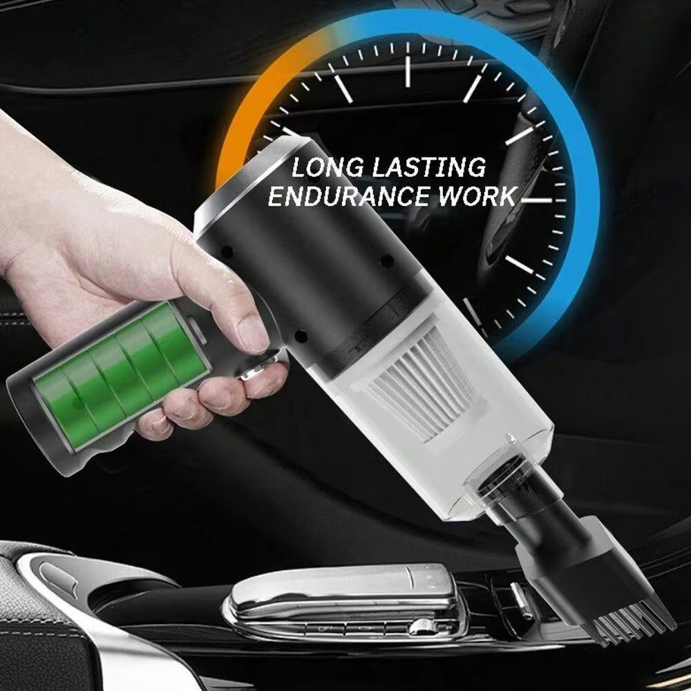 3-in-1 Rechargeable Car Vacuum Cleaner – Blower & Balloon Pump | Portable & Powerful